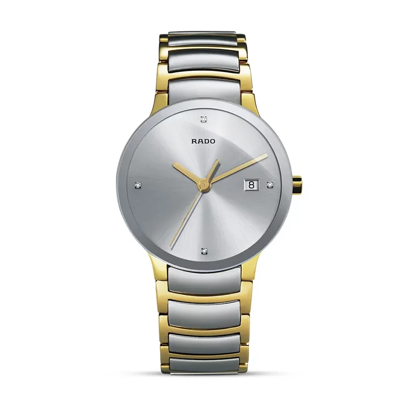 Rado Centrix Silver Dial Two-tone Men's Watch | R30931713